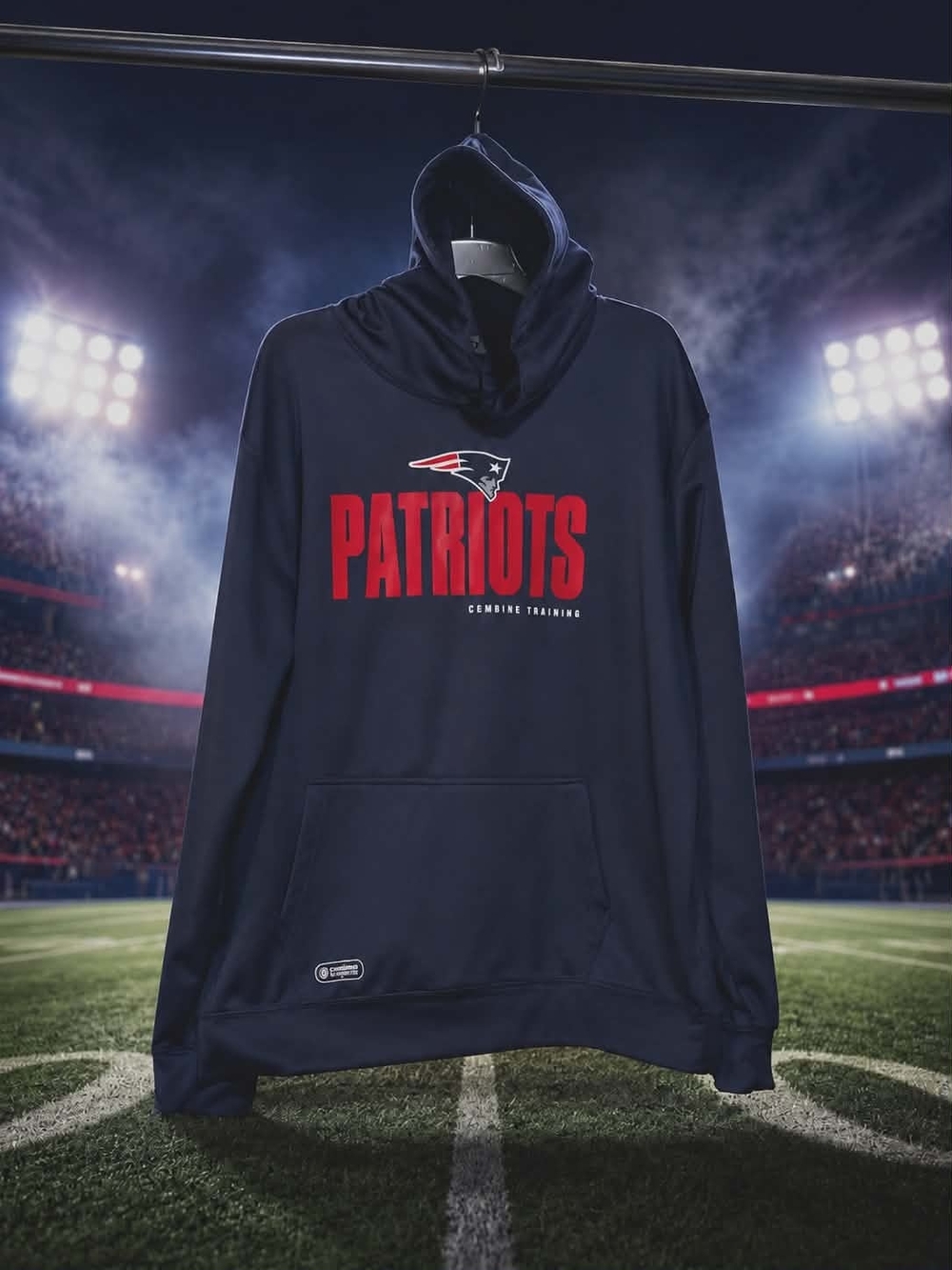 NFL New England Patriots Combine Training Hoodie XL New Era Long Sleeve Pullover